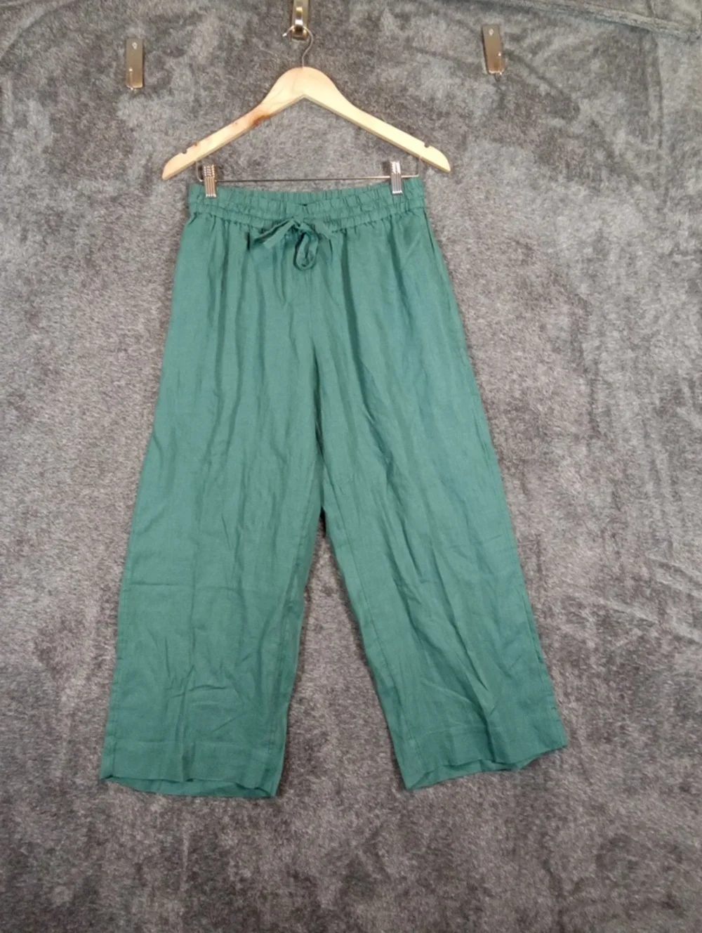J Jrew Wide Leg Seaside Linen Womens Pant Pull On Casual Chic Vacation Size Smal